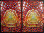 One of the fifteen double images in the booklet.